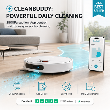 CleanBuddy™ 4-in-1 Smart Robot Vacuum & Mop