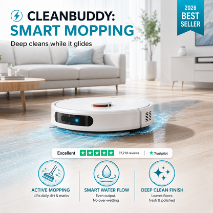 CleanBuddy™ 4-in-1 Smart Robot Vacuum & Mop