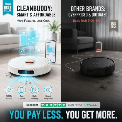 CleanBuddy™ 4-in-1 Smart Robot Vacuum & Mop